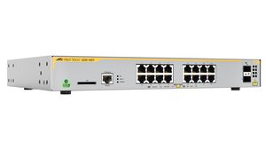 Ethernet Switch, RJ45 Ports 16, SFP Ports 2, 1Gbps, Managed